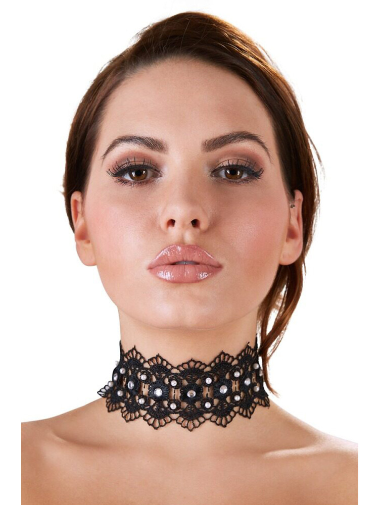 Collier brodé avec strass - Cotelli Accessoires Collier brodé avec strass - Cotelli Accessoires