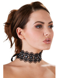 Collier brodé avec strass - Cotelli Accessoires