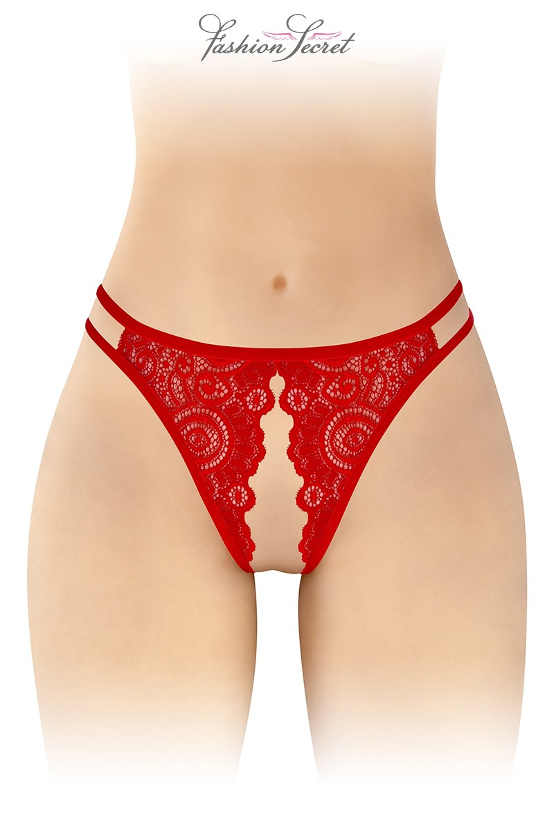 Culotte rouge ouverte..
