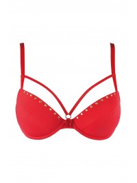 Soutien-gorge push-up rouge V-10351 - Axami